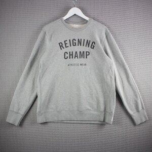 Reigning Champ Logo Crewneck Sweater Mens Large